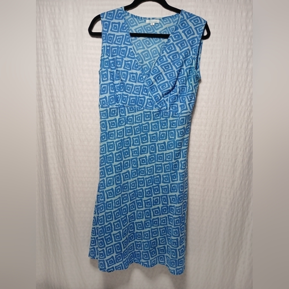 Dharma Trading Co. 100% Indian Cotton Vneck Sleeveless Lined Midi Dress. Size L
